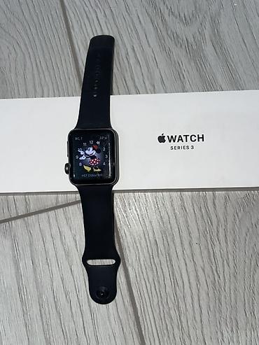 apple series 3: Apple Watch Series 3, 38 мм - Корпус: алюминий Space Gray - Ремешок — 1