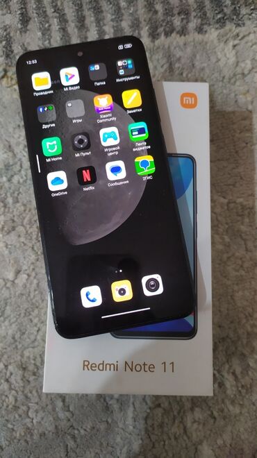 note 4: Xiaomi, Redmi Note 11, Б/у, 128 ГБ, цвет - Черный, 2 SIM