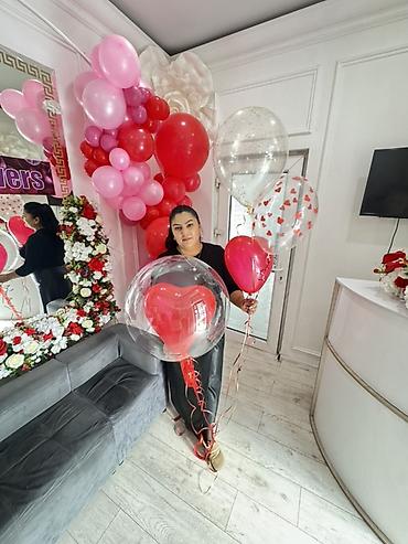 Шары: Воздушные шары «Сердца» — готовые композиции для романтического декора — 24