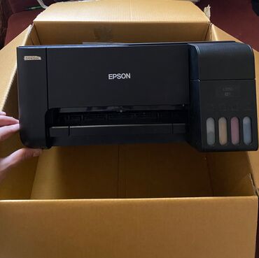 printer işlənmiş: Epson L3150 ıdeqal vezyyetde Wi-Fİ var rengli rengsiz cap etme 5-6