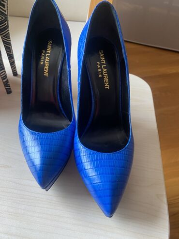 Tuflilər: Tuflilər, YSL, Ölçü: 37, rəng - Mavi, Yeni — 8