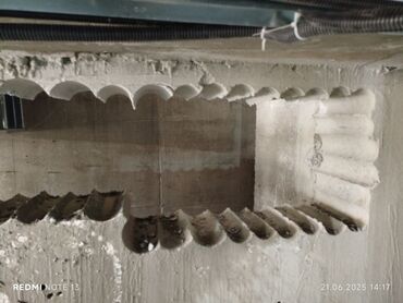 Beton işləri: Səssiz tozsuz səliqəli kəsim. Beton katlavan monolit kubik — 10