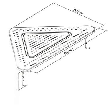 divsn 83: Trokutasto podesivo postolje za monitor – metalno - Dizajn za ugao — 2