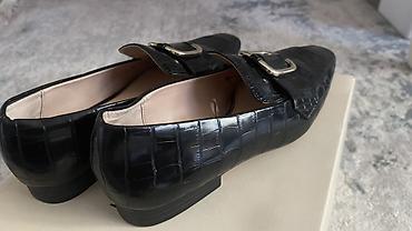 лоферы: Женская обувь ZARA ОРИГИНАЛ 1) Лоферы ZARA Оригинал - Цвет: черный — 4