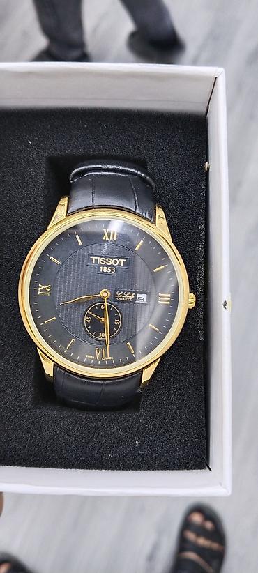saat omega: Tissot kişi qol saatı – klassik dizayn - Korpus: Qızılı tonlu — 6