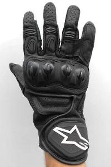 Oprema za bicikliste: Kratke kožne moto rukavice sa zaštitom - Materijal: prirodna koža sa — 9