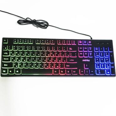 офисная клавиатура: Клавиатуру Smartbuy [SBK-240U-K] со встроенной радужной подсветкой