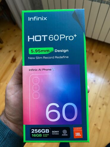 tecno spark 20 qiymeti: Infinix Hot 60 Pro+, 256 ГБ, цвет - Серый, Гарантия