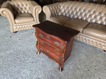 Stilske komode: Barokna komoda sa 3 fioke - Materijal: masivno drvo, bogata topla — 12