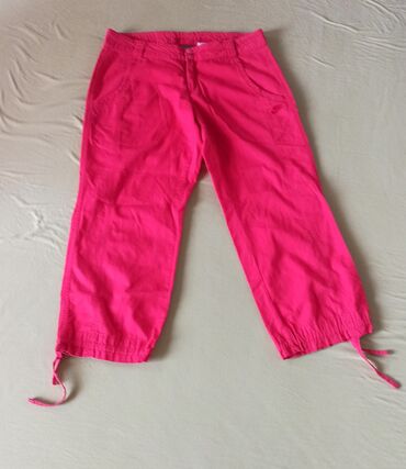lepršave pantalone: S (EU 36), color - Pink, Single-colored