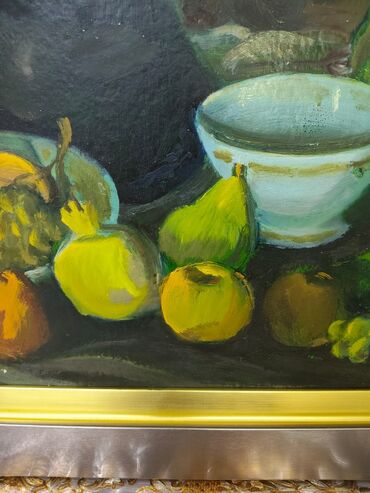 Şəkillər, tablolar: Məhsul: Orijinal yağlı boya natürmort tablo Təsvir: - Süjet: Mavi — 6