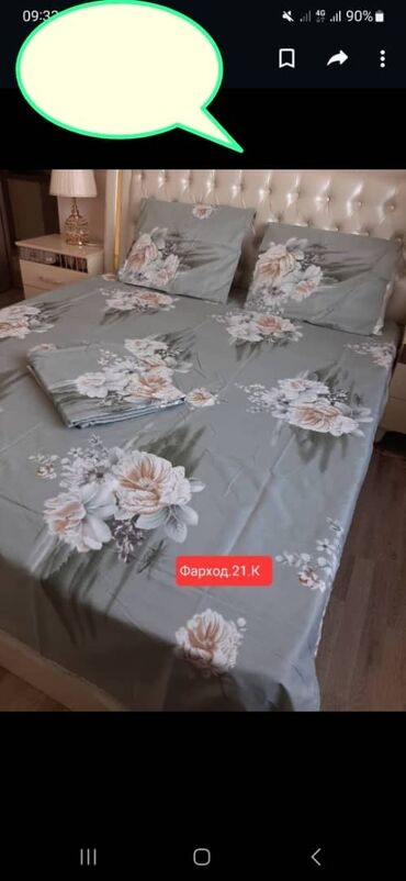 мебел спальни: Постельное белье 2х спальное 8️⃣0️⃣0️⃣сом ❗ пошив Узбекистан ❗ в