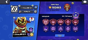 buji: Brawl Stars hesabı – tam kolleksiya, yüksək kuboklar və zəngin — 1