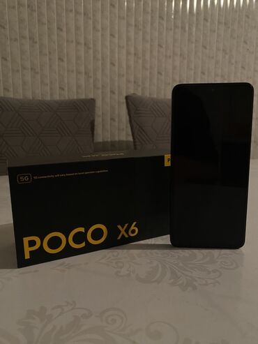 телефон поко 3: Poco X6, 256 ГБ, түсү - Кара, 2 SIM