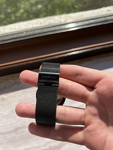 Наручные часы: CRRJU kişi qol saatı – minimalist dizayn, tam qara rəng - — 3