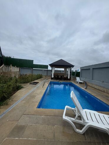 Bağ evlərinin kirayəsi: A-formalı dizaynda müasir bağ evi – şəxsi hovuz və geniş həyət sahəsi — 11