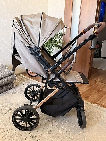 детские коляски zippy type 1: Прогулочная коляска Ining Baby (бежевый меланж) - Маневренная рама с — 1
