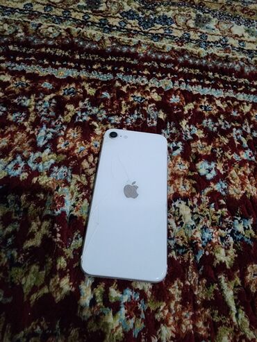 айфон икс эс цена бишкек: IPhone SE 2020, Колдонулган, 128 ГБ, Ак, Коргоочу айнек, Каптама, 75 %