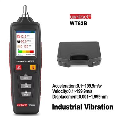 yer deşən: Vibrometr. Model: WINTACT WT 63B. Sənaye rəqəmsal analizator. Bu