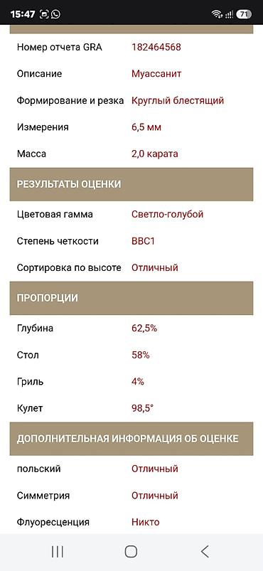 Аксессуары: 5.00+ карат, Самовывоз — 4