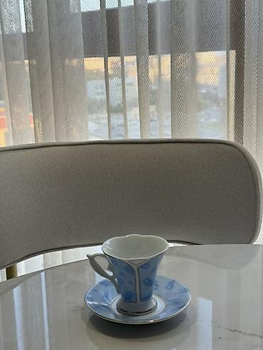 Qab-qacaq və mətbəx ləvazimatları: Çay dəsti, rəng - Mavi, Farfor, 6 nəfərlik — 2