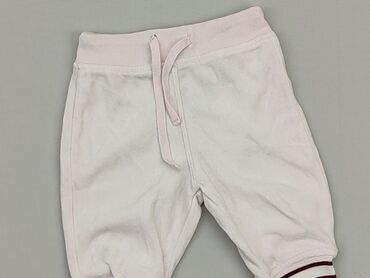 białe legginsy 3 4: Spodnie dresowe, H&M, 0-3 m, stan - Bardzo dobry