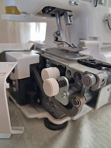 qədimi tikiş maşını: Orjinal JANOME MyLock 204D overlok tikiş maşını hec bir problemi — 5