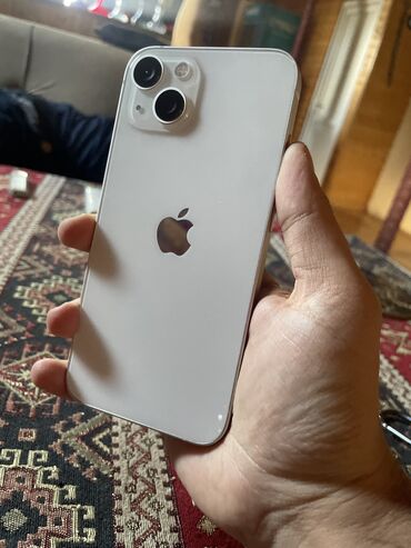 Apple iPhone: IPhone 15, 128 GB, Ağ, Zəmanət, Face ID