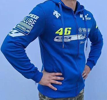 kamel sako: Yamaha MotoGP muška dukserica sa rajsferšlusom – plava - Sportski — 4