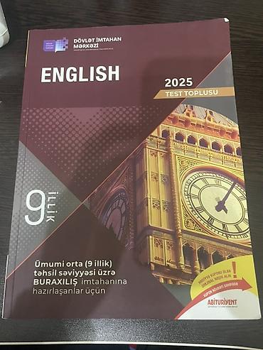 kirilcə kitab: Məhsul: “English – 2025 Test Toplusu” (Dövlət İmtahan Mərkəzi) — 1