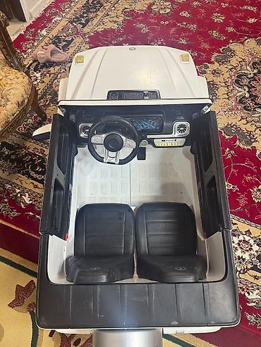 karting maşınları: Uşaq üçün elektromobil – Mercedes-Benz G-Class stilində - Korpus: ağ — 2