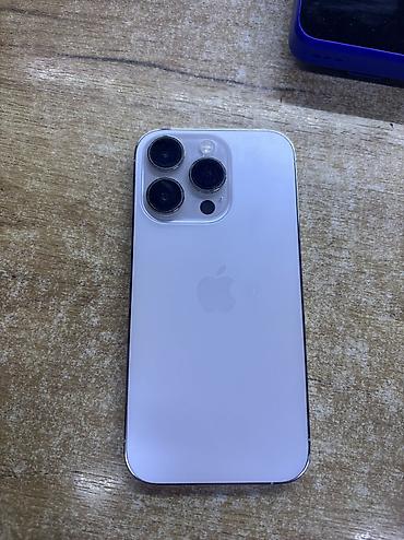 iphone cs: IPhone 14 Pro, Б/у, 128 ГБ, Белый, 93 % — 1