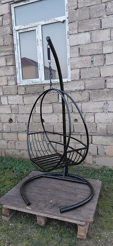 yelləncək kreslo: Metaldan asma kreslo (sallanan “yumurta” tipli) - Material: qalın — 1