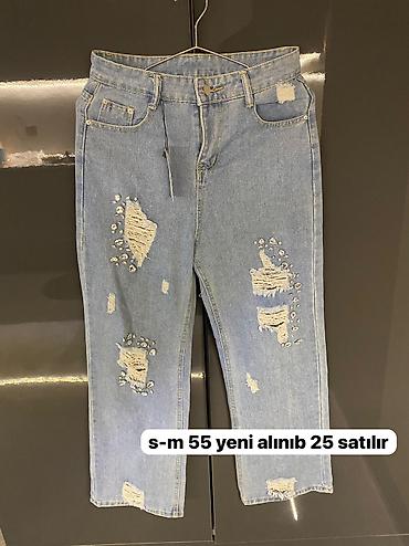 jeans: Qadın cins şalvar - Rəng: açıq mavi (light blue denim) - Kəsim — 1