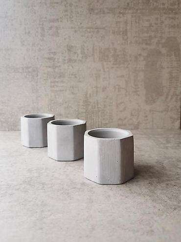 bonsai: Məhsul: Kiçik dekorativ saksı qabları (poliedr formalı) • Dizayn — 7