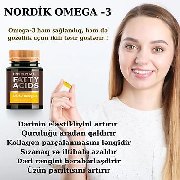 optitech vitamin c: Nordik Omega-3 – Essential Fatty Acids kapsulları Məhsulun — 1