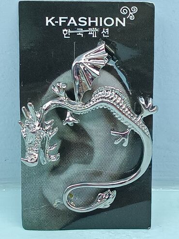 Серьги: Кафф (серьга) ДРАКОН Кафф – это серьга, которая сочетает в себе — 6