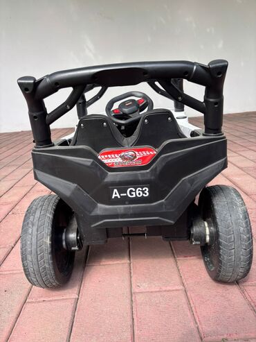 Uşaq üçün elektrik maşınları: Uşaq üçün elektrikli miniatür avtomobil – “A‑G63” nömrə nişanlı, ağ — 6