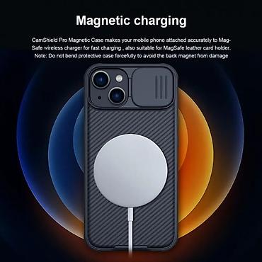 Maske i futrole za telefone: Maska Nillkin CamShield Pro Magnetic za iPhone 14 6.1 crna. Uz brzu — 6