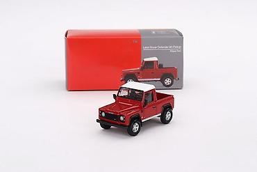 bmx rog: 🔴 Land Rover Defender 90 Pickup – Masai Red – 1:64 – Mini GT Detaljan — 1
