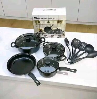 Kompleti posuđa: ŠERPE U ROZE I CRNOJ BOJI 🔥Set šerpi 13 delova🔥 3100 din . 💯💯💯 — 7