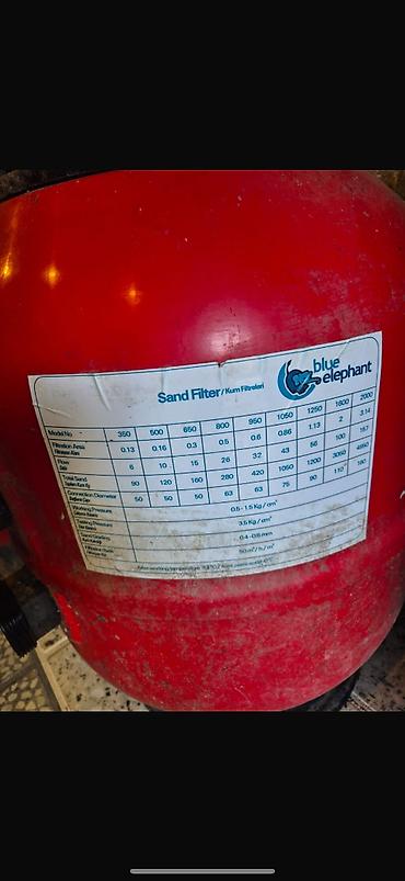 akvarium filter: Hovuz üçün filtr 400 l Məhsul: Blue Elephant Sand Filter (Kum — 1