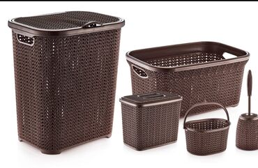 Ev üçün digər mallar: Sebet qapaqli tekerli cirkli paltar sebeti — 6