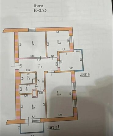 Продажа квартир: Срочно! Продается 3комнатная квартира(фактически 4х.ком.) Верхний Джал