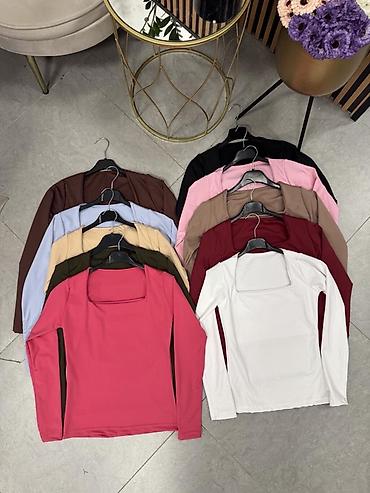 Majice dugačkih rukava: 🔥Ženska uska majica s dugim rukavima i četvrtastim izrezom 1450 din — 11