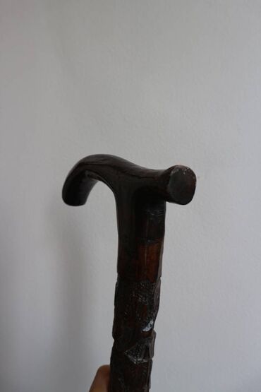 Ходунки, костыли, трости, роллаторы: Трость для опоры (палочка) резная, натуральное дерево крепкая — 12