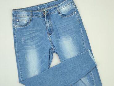 spodnie damskie joggery: Jeans, XL (EU 42), condition - Good