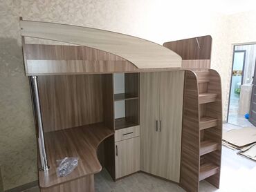 кровать многофункциональный: Кровать двухъярусная комбинированная 0,9х2,0 Город (ясень шимо