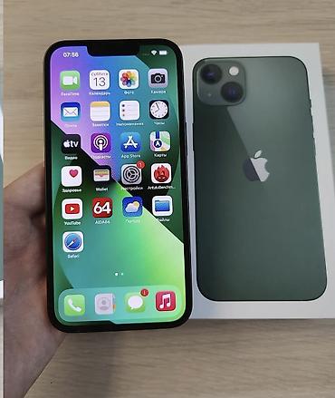 iphone zaryatka: IPhone 13, 128 GB, Alpine Green, Zəmanət, Simsiz şarj, Face ID — 5