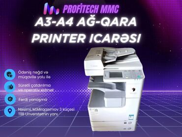Masaüstü kompüterlər və iş stansiyaları: 🔹 PROFITECH təqdim edir 🔹 A3-A4 Ağ-Qara Printer İcarəsi 🖨 PROFITECH